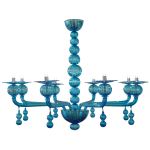 Ken　BARBINI MURANO ヴィンテージグラス Vintage Venetian Glass Chandelier by Barbini, Murano, Italy