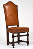 Six Louis XIII Style Leather Dining Chairs