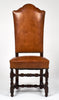 Six Louis XIII Style Leather Dining Chairs