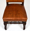 Six Louis XIII Style Leather Dining Chairs
