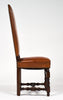Six Louis XIII Style Leather Dining Chairs