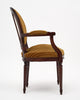 Velvet Louis XVI Style Antique French Chair