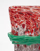 Murano Glass Red and Green Vase
