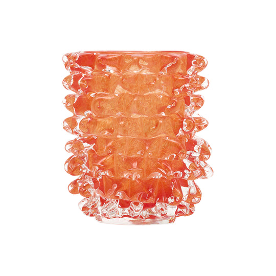 Orange Murano Glass Rostrate Vase