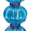 Iridescent Blue Murano Glass Lamps