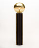 Vintage Brass Pedestals and Globe Lamps by Peill and Putzler