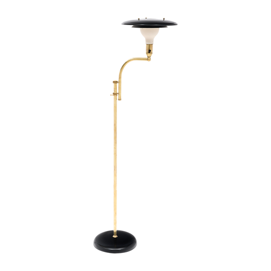 French MId-Century Brass Floor Lamp