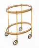 Vintage Brass and Glass Bar Cart