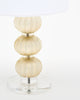 Single Murano Glass Lamp with Lucite Base
