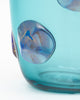Murano Glass Blue Medallion Vases