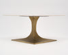 Modernist Carrara Marble French Side Tables