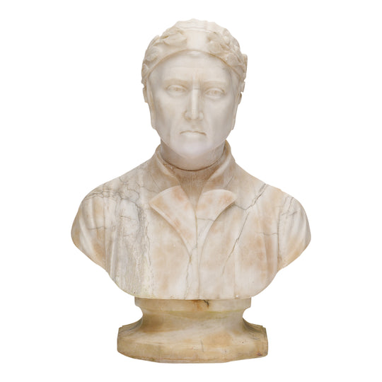 Antique Marble Bust of Dante