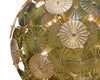 Green and Gold Murano Glass Sputnik
