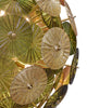 Green and Gold Murano Glass Sputnik