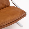 Vintage Leather Armchairs by Knoll
