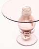 Murano Glass Pink Cake Stands and Candle Sticks