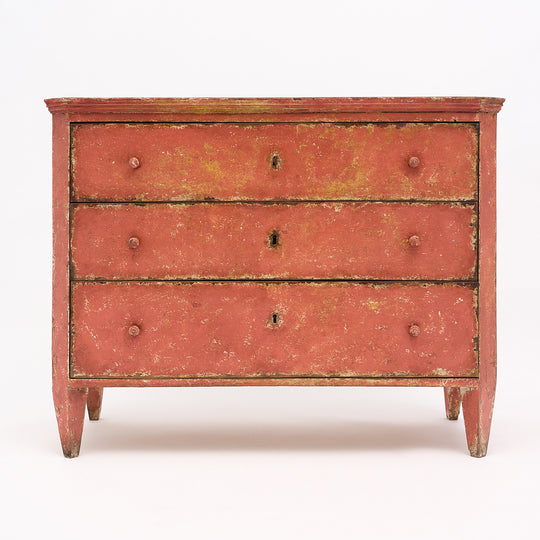 Antique Painted Italian Chest, Circa 1910