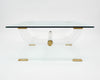 Brass and Lucite Vintage Coffee Table
