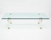 Brass and Lucite Vintage Coffee Table