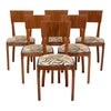 Set of Six Austrian Art Deco Dining Chairs