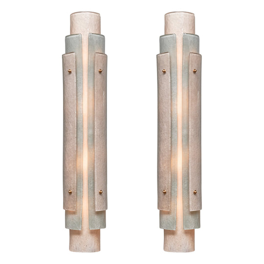 Important "Scavo" Murano Glass Sconces