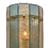 Murano Glass Striped “Acidato” Blue Sconces