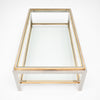 Maison Charles Chrome and Brass Coffee Table