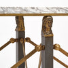 French Empire Console Table with Marble