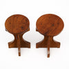 French Vintage Olive Wood Side Tables / Stools