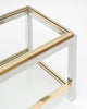 Maison Charles Chrome and Brass Side Tables