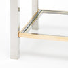 Maison Charles Chrome and Brass Side Tables