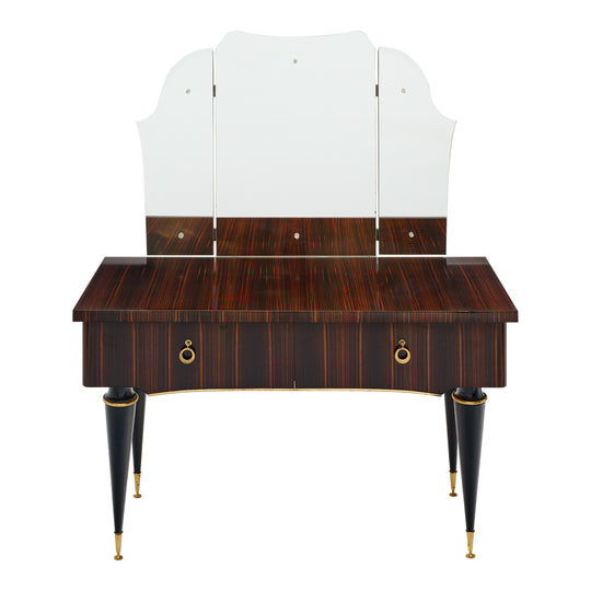 Mid-Century Ebony of Macassar Vanity