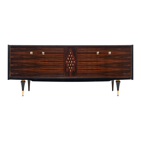 French Ebony of Macassar Mid-Century Buffet