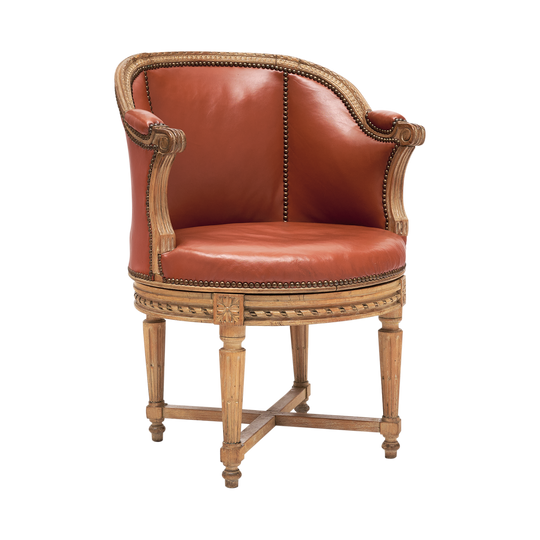 French Louis XVI Swivel  “Bergère”
