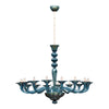 Avio Blue Murano Glass Chandelier, In Stock - on hold
