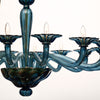 Avio Blue Murano Glass Chandelier, In Stock - on hold