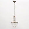 Antique Crystal Silver Chandelier