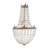 Antique Crystal Silver Chandelier