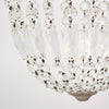 Antique Crystal Silver Chandelier