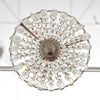 Antique Crystal Silver Chandelier