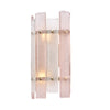 Murano Glass Striped Pink Sconces, In Stock