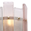 Murano Glass Striped Pink Sconces, In Stock