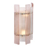 Murano Glass Striped Pink Sconces, In Stock