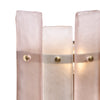 Murano Glass Striped Pink Sconces, In Stock