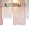 Murano Glass Striped Pink Sconces, In Stock