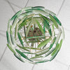 Murano Glass Textured Green Chandelier