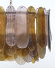 Murano Glass Purple and Amber Chandelier