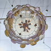 Murano Glass Purple and Amber Chandelier