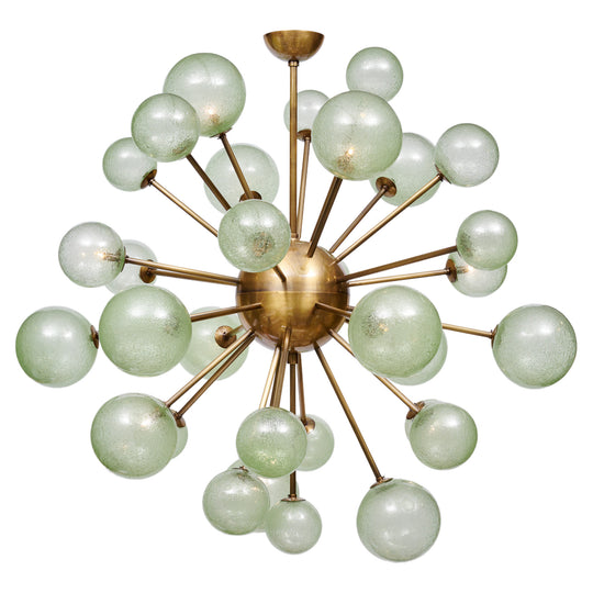 Murano Glass Green Globe Sputnik