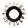 Glass Covered Vintage Sunburst Mirror